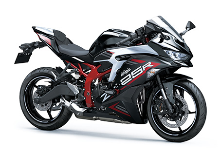 Kawasaki バイクシート 黒 赤 ストライプ 送料無料 ZX-25R/ZX25R シート/カバー/生地/表皮 スベラーヌ黒